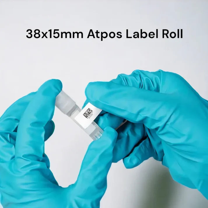 38×15 mm 1.5×0.6 Inch 2up Label Roll Direct Thermal Label DT | 4000 Stickers per Roll
