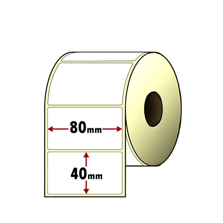 80×40 mm 3.15×1.5” Chromo Label Roll Thermal Transfer Label TT | 1000 stickers per Roll