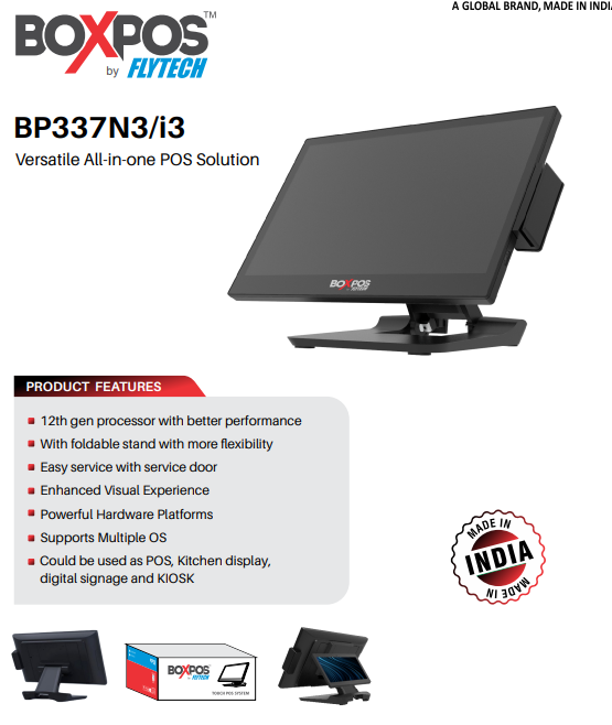 BP337-N3i3 POS System: Boxpos by Flytech