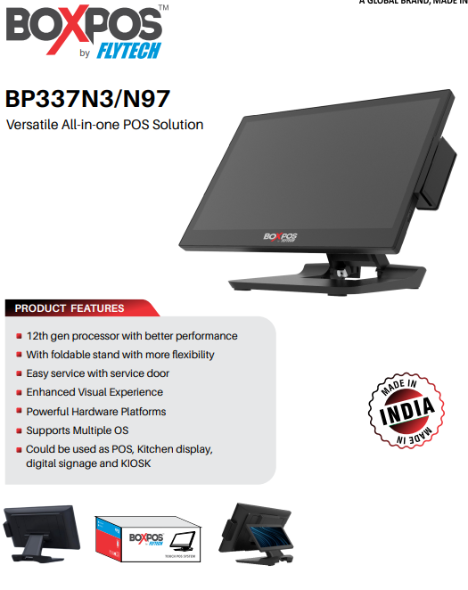 BP337N3-N97 POS System: Boxpos by Flytech