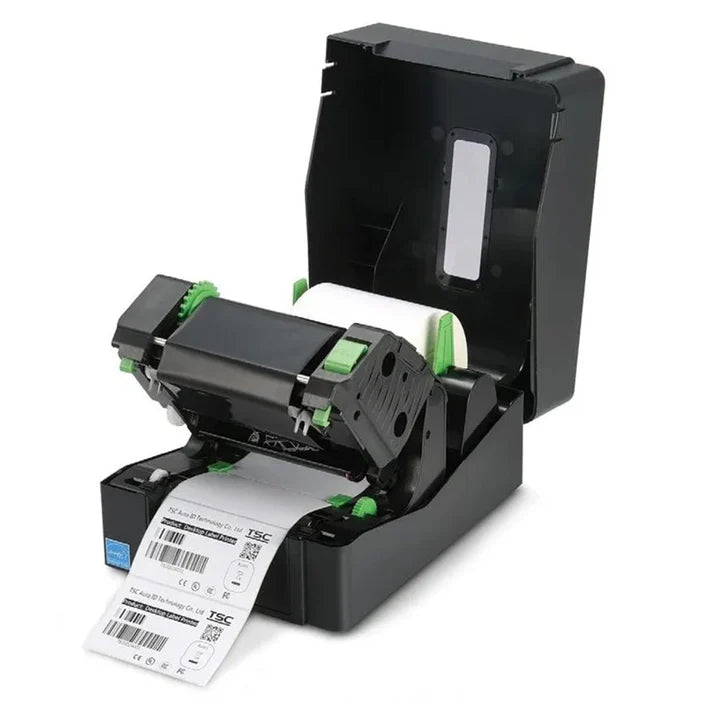TSC TE244 Desktop Thermal Transfer Barcode Printer with USB Connectivity 203 DPI Bar Code Label Printer, Black