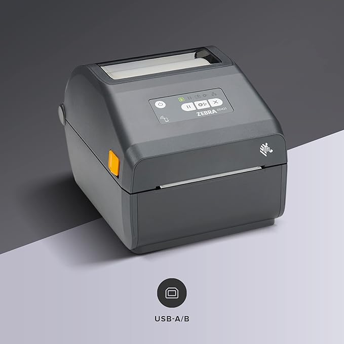 Zebra ZD421 Direct Thermal Desktop Printer 300 dpi Print Width 4-inch Wired USB Connectivity for Model Number ZD4A043-D01M00EZ, No Thermal Ribbon Required