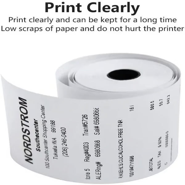 58mm 2 Inch Thermal Paper Roll | 55gsm/15meters | Pack of 25