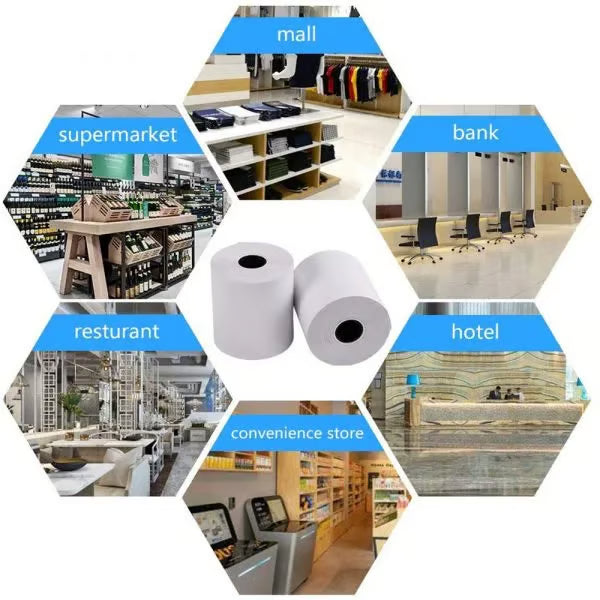 58mm 2 Inch Thermal Paper Roll | 55gsm/25meter | Pack of 25